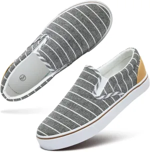Women's Slip on Shoes Canvas Sneakers Loafers Non Slip Shoes Low Top Casual Shoes