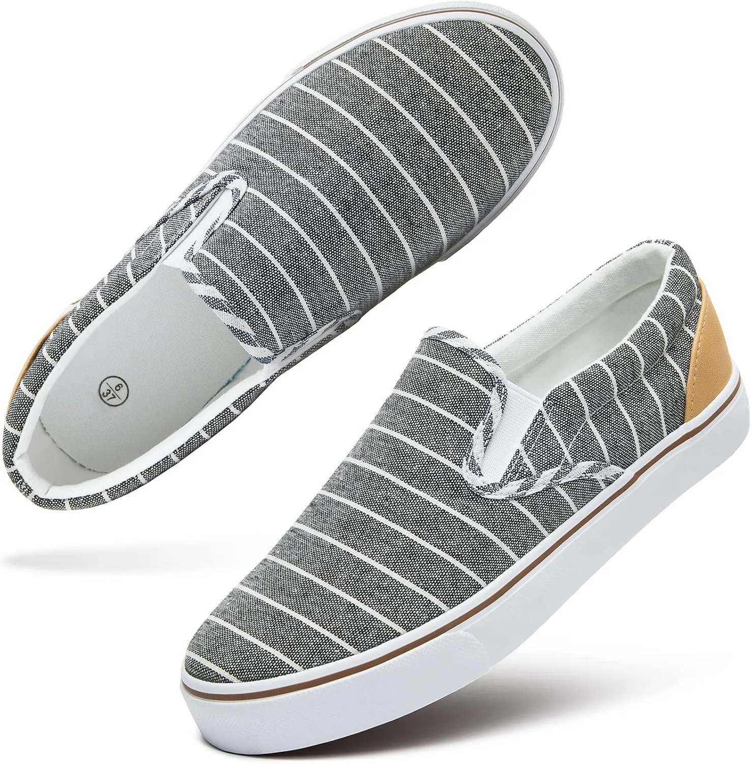 Women's Slip on Shoes Canvas Sneakers Loafers Non Slip Shoes Low Top Casual Shoes