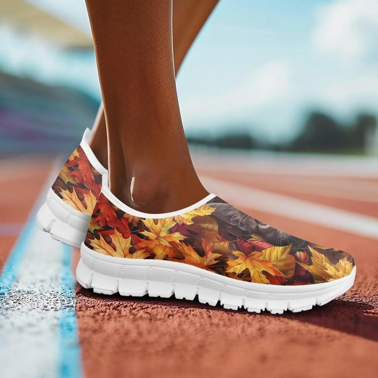 Women's Slip On Sneakers Comfortable Casual Walking Flat Shoes Low-Cut Loafers Breathable Outdoor Sports Running Shoes US 5.5-11.5