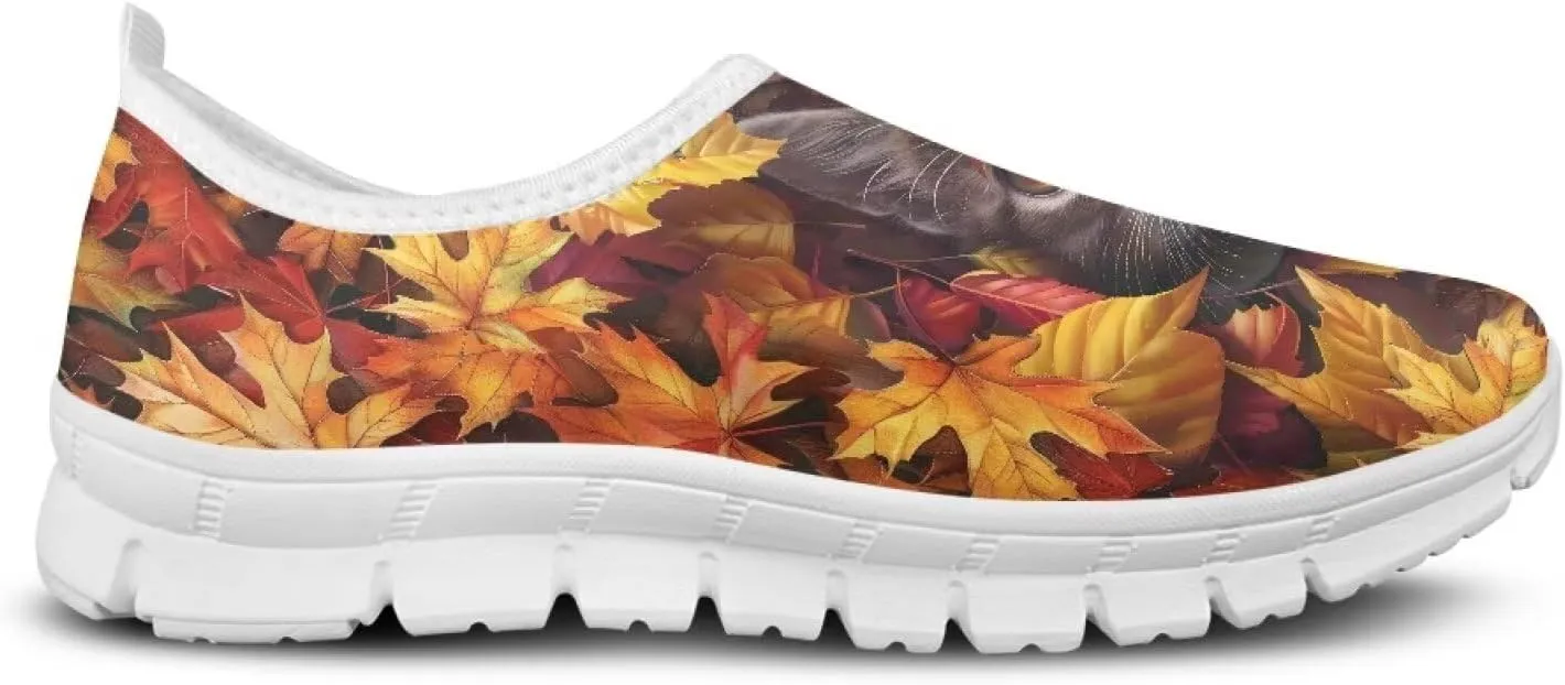 Women's Slip On Sneakers Comfortable Casual Walking Flat Shoes Low-Cut Loafers Breathable Outdoor Sports Running Shoes US 5.5-11.5