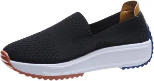 Women's Stretch Mesh Sneakers Casual Breathable Lightweight Loafers Slip-on Non Slip Walking Shoe Nurse Shoes