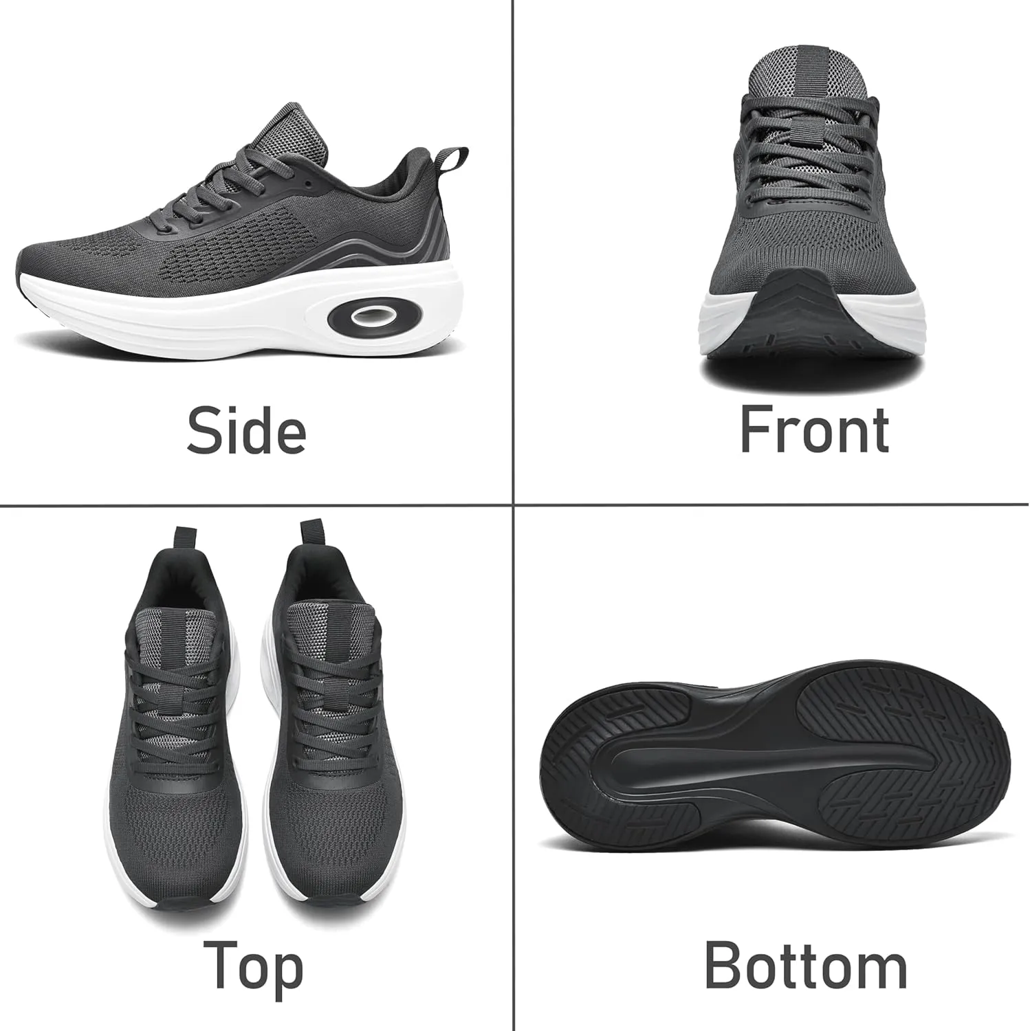 Wondamo Women's Walking Running Shoes Cushioning Lightweight Athletic Shoes Comfortable Supportive Non Slip Tennis Gym Workout Trainning Sneakers