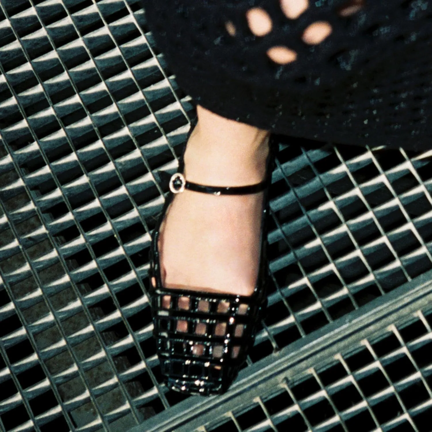 Woven Ballet Flats for Women with Square Toe Breathable Mary Jane Flat Shoes Stylish Buckle Strap