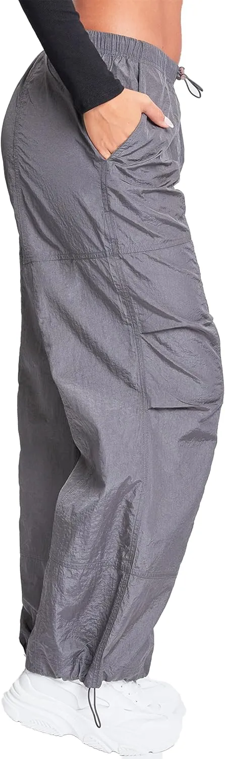 YMI Jeans Women's Pull-on Nylon Parachute Pants