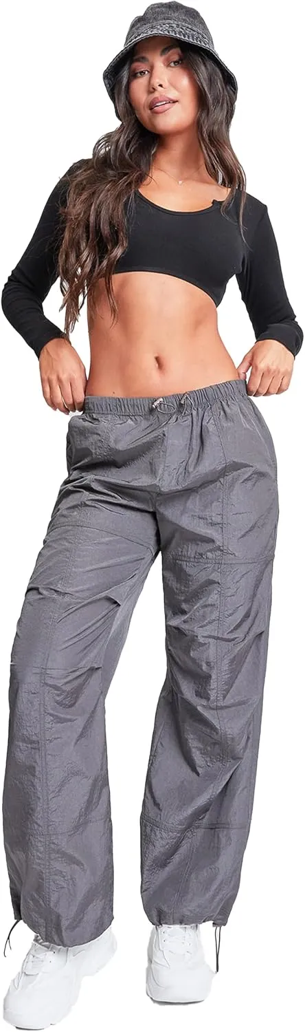 YMI Jeans Women's Pull-on Nylon Parachute Pants