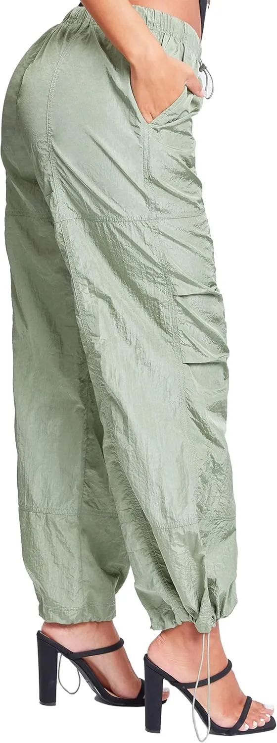 YMI Jeans Women's Pull-on Nylon Parachute Pants
