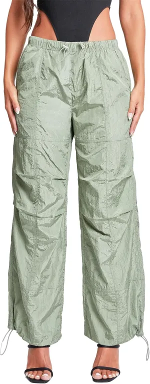 YMI Jeans Women's Pull-on Nylon Parachute Pants