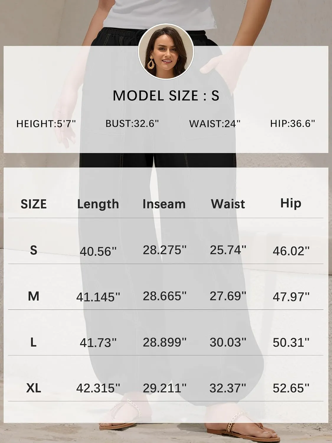 ZAFUL Women Casual Linen Pants Lightweight Drawstring Elastic Waist Lounge Beach Summer Pants with Pockets